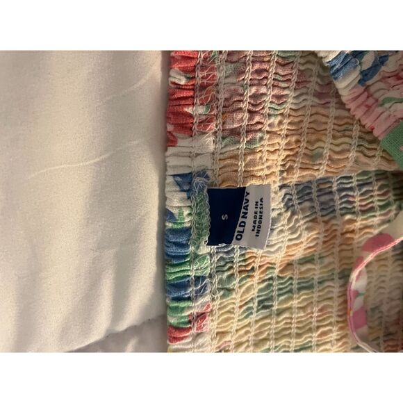 Old Navy Women’s Floral Print Sleeveless Romper with Smocked Back - Size Small - Picture 3 of 4